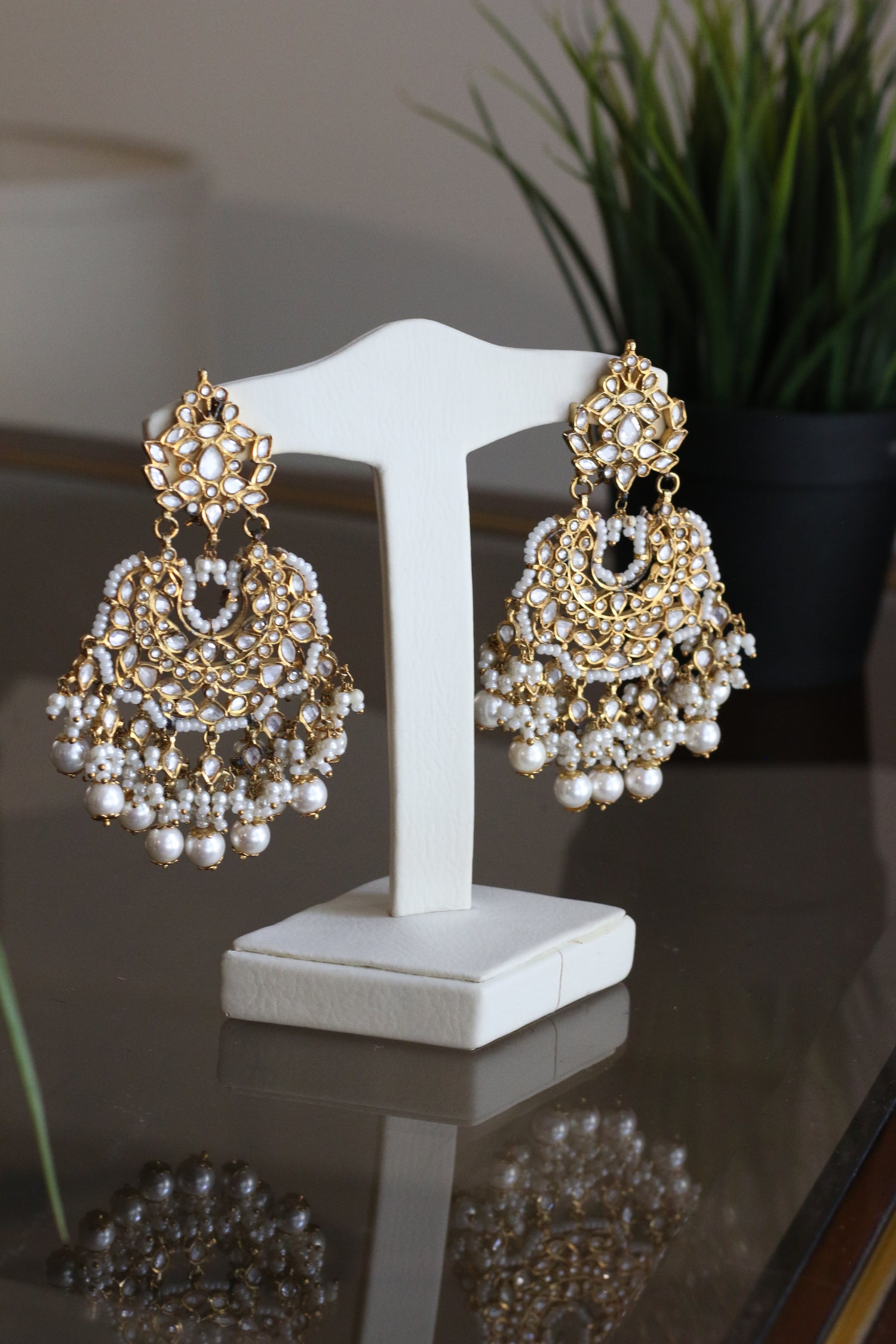 EARRINGS - Jadau Polki Design