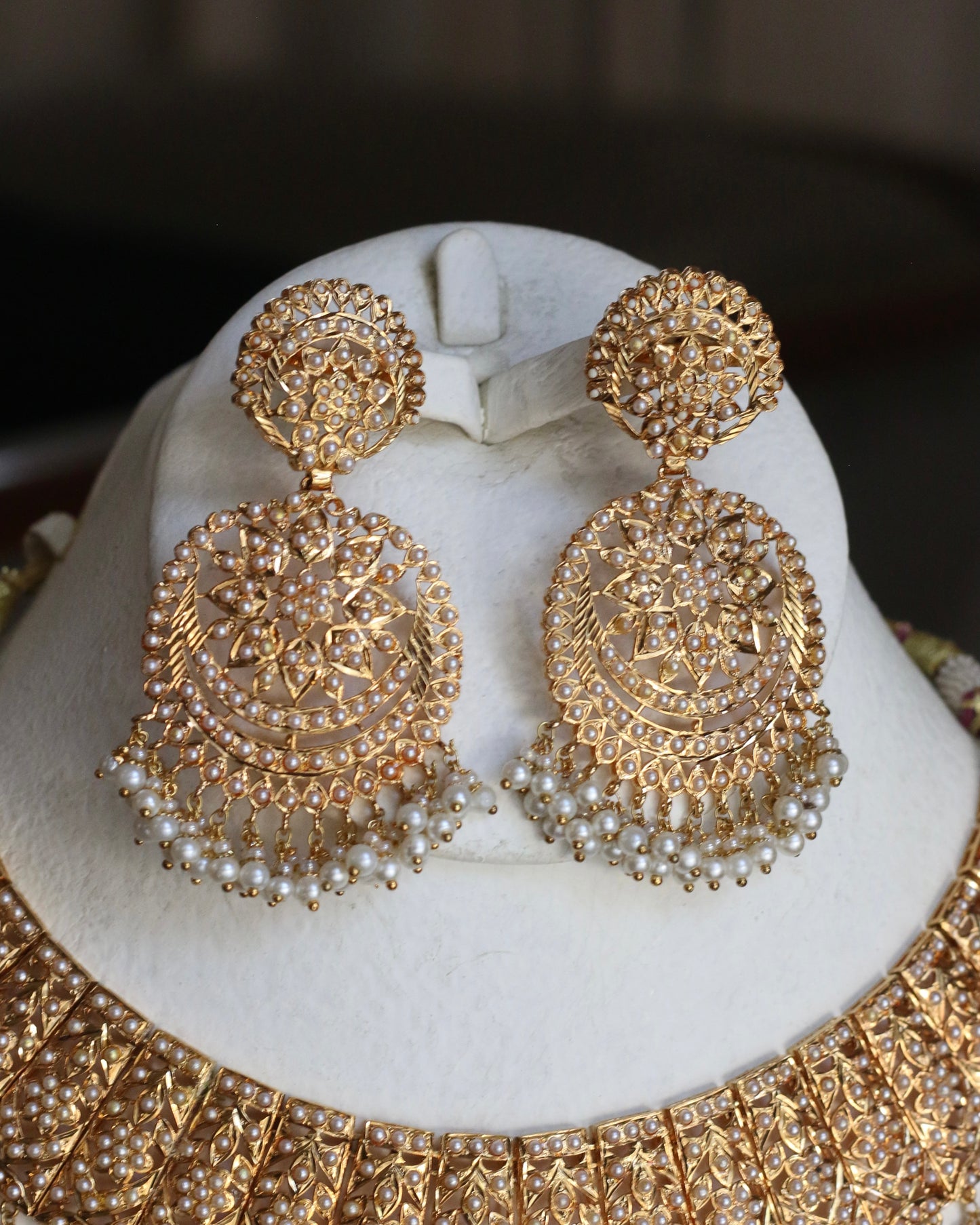 Golden Antique Jewelry Set